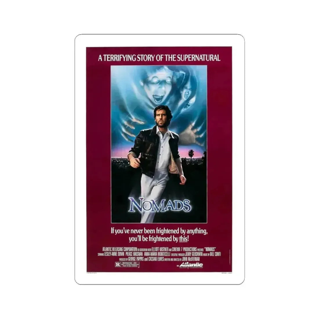 NOMADS 1986 Movie Poster - STICKER Vinyl Kiss-Cut Decal 6 Inch White - The Sticker Space