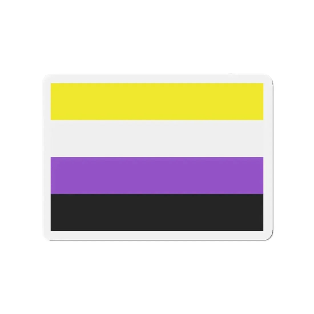 Nonbinary Pride Flag - Refrigerator Magnet 2 Inch - The Sticker Space