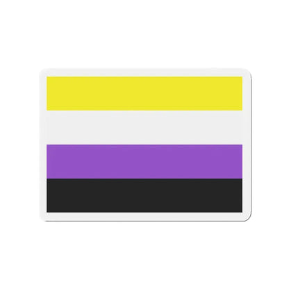 Nonbinary Pride Flag - Refrigerator Magnet 2 Inch - The Sticker Space