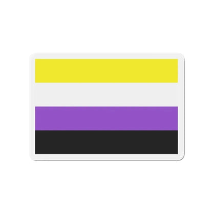 Nonbinary Pride Flag - Refrigerator Magnet 3 Inch - The Sticker Space