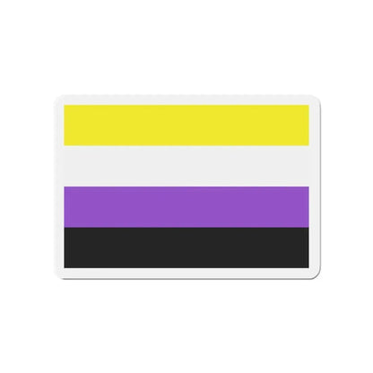 Nonbinary Pride Flag - Refrigerator Magnet 4 Inch - The Sticker Space