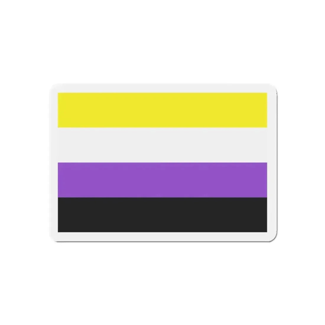 Nonbinary Pride Flag - Refrigerator Magnet 5 Inch - The Sticker Space