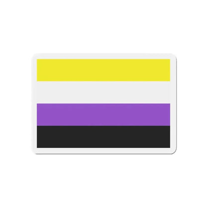 Nonbinary Pride Flag - Refrigerator Magnet 5 Inch - The Sticker Space