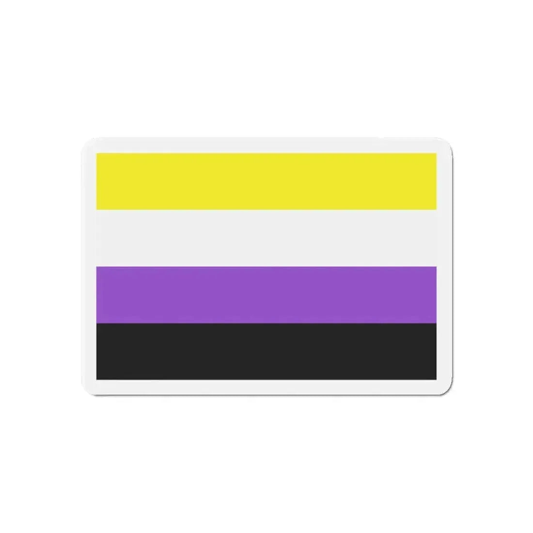 Nonbinary Pride Flag - Refrigerator Magnet 6 Inch - The Sticker Space