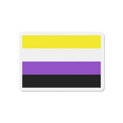 Nonbinary Pride Flag - Refrigerator Magnet 6 Inch - The Sticker Space