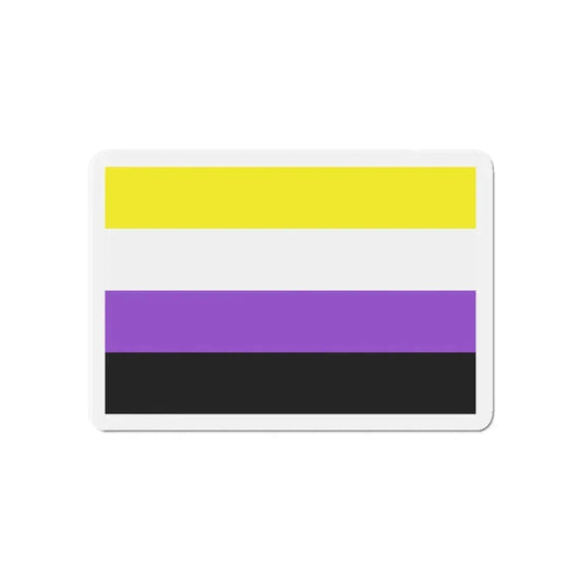 Nonbinary Pride Flag - Refrigerator Magnet 6 Inch - The Sticker Space