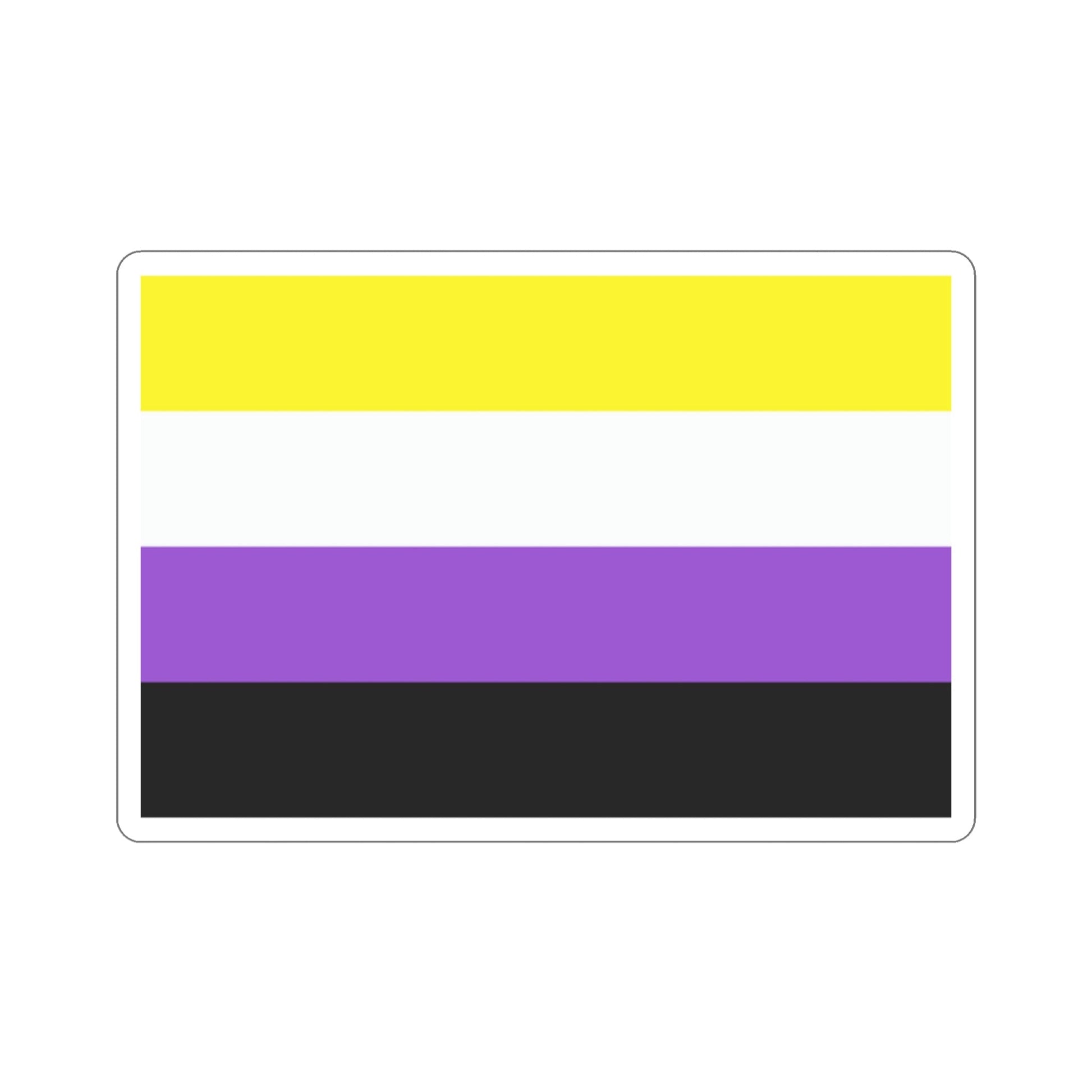 Nonbinary Pride Flag STICKER Vinyl Die-Cut Decal-2 Inch-The Sticker Space