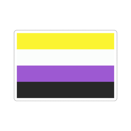 Nonbinary Pride Flag STICKER Vinyl Die-Cut Decal-3 Inch-The Sticker Space