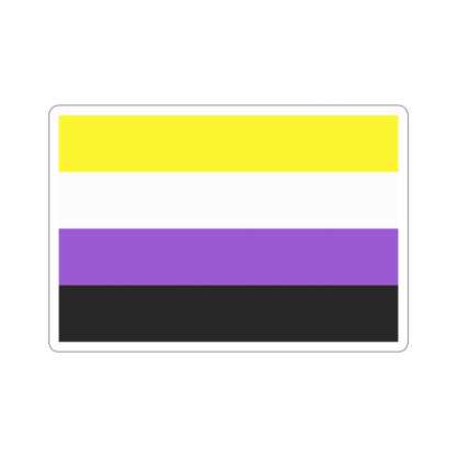 Nonbinary Pride Flag STICKER Vinyl Die-Cut Decal-5 Inch-The Sticker Space