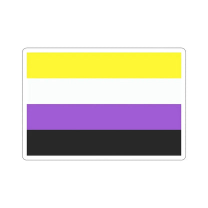 Nonbinary Pride Flag STICKER Vinyl Die-Cut Decal - The Sticker Space