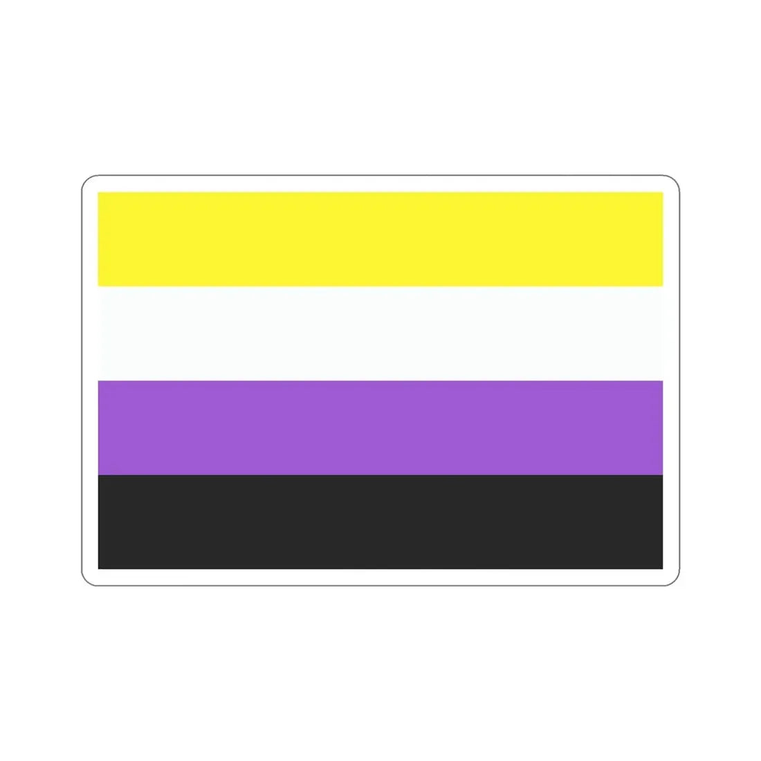 Nonbinary Pride Flag STICKER Vinyl Die-Cut Decal - The Sticker Space