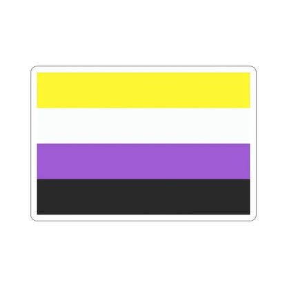 Nonbinary Pride Flag STICKER Vinyl Die-Cut Decal - The Sticker Space