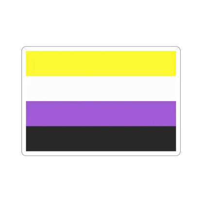 Nonbinary Pride Flag STICKER Vinyl Die-Cut Decal - The Sticker Space