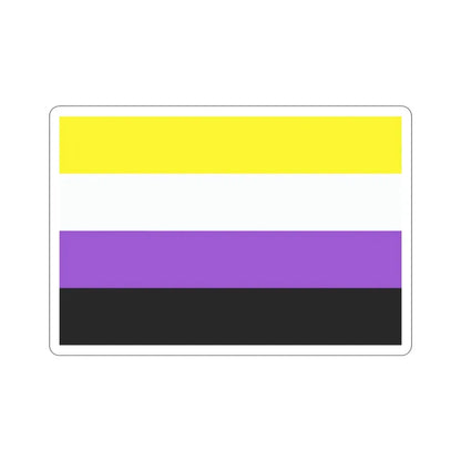 Nonbinary Pride Flag STICKER Vinyl Die-Cut Decal - The Sticker Space