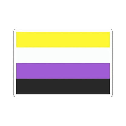 Nonbinary Pride Flag STICKER Vinyl Die-Cut Decal - The Sticker Space