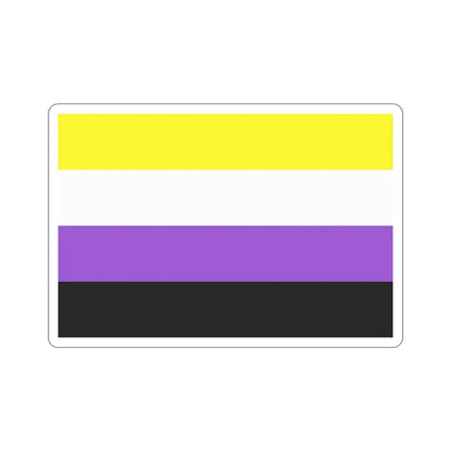Nonbinary Pride Flag STICKER Vinyl Die-Cut Decal - The Sticker Space