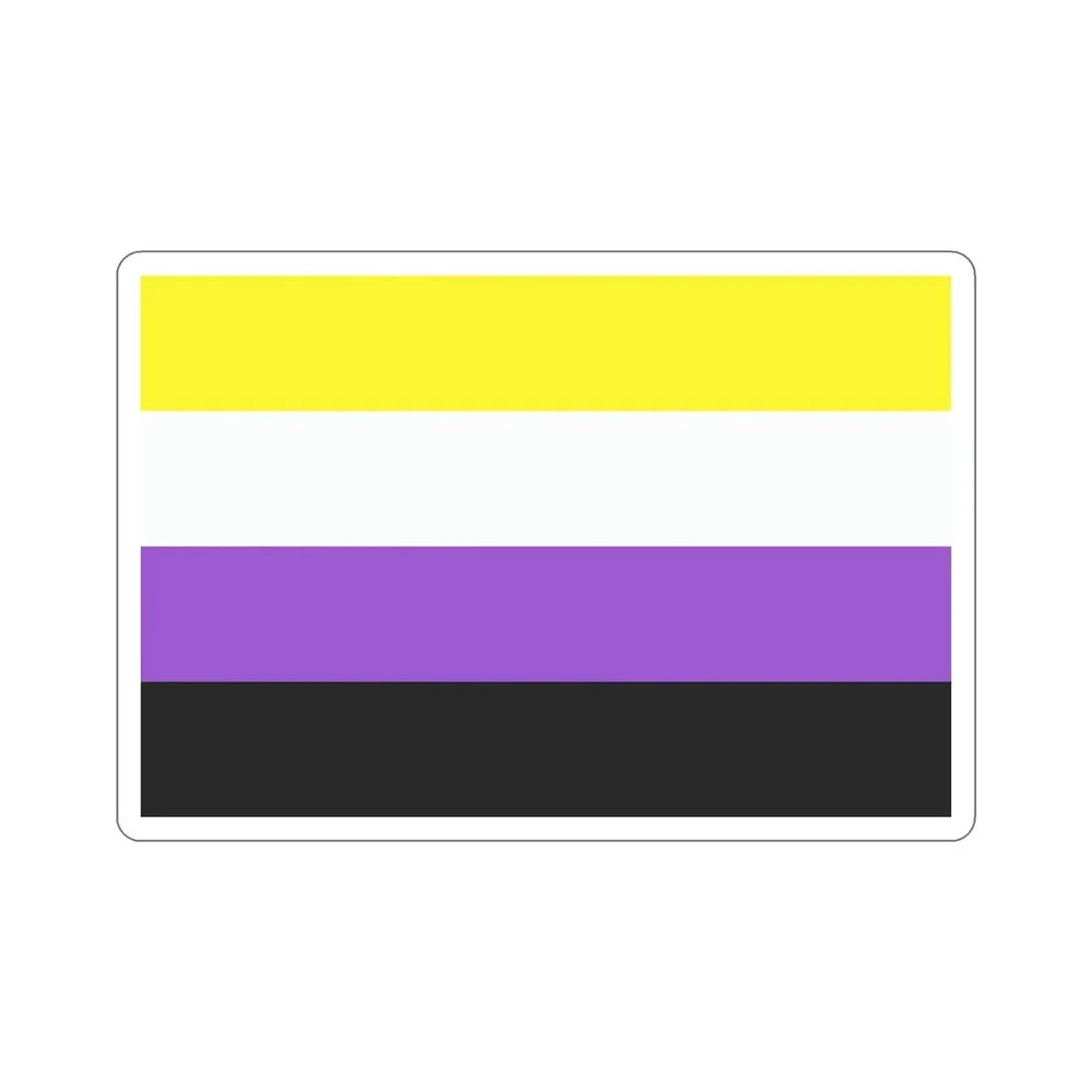 Nonbinary Pride Flag STICKER Vinyl Die-Cut Decal - The Sticker Space