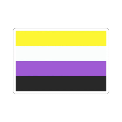 Nonbinary Pride Flag STICKER Vinyl Die-Cut Decal - The Sticker Space