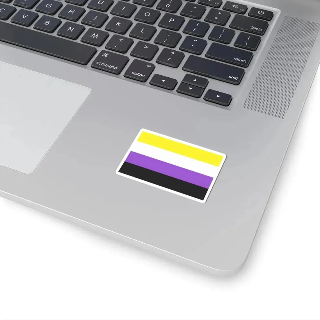Nonbinary Pride Flag - STICKER Vinyl Kiss-Cut Decal - The Sticker Space