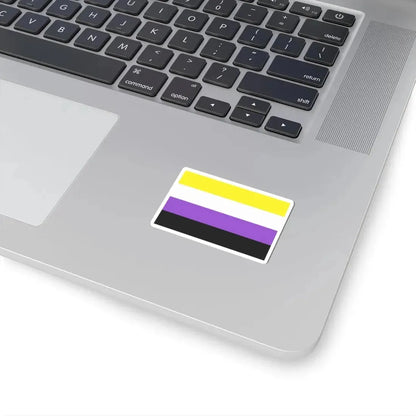 Nonbinary Pride Flag - STICKER Vinyl Kiss-Cut Decal - The Sticker Space