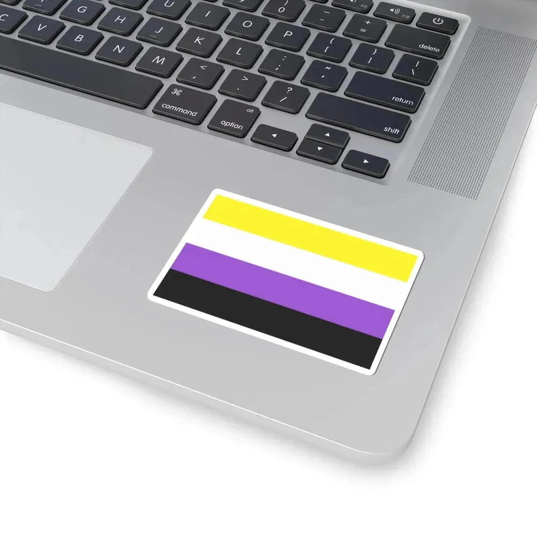 Nonbinary Pride Flag - STICKER Vinyl Kiss-Cut Decal - The Sticker Space