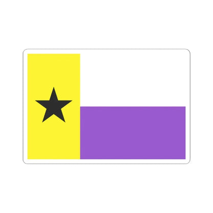 Nonbinary Texas flag (United States) STICKER Vinyl Kiss-Cut Decal 2 Inch White - The Sticker Space