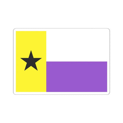 Nonbinary Texas flag (United States) STICKER Vinyl Kiss-Cut Decal 6 Inch White - The Sticker Space
