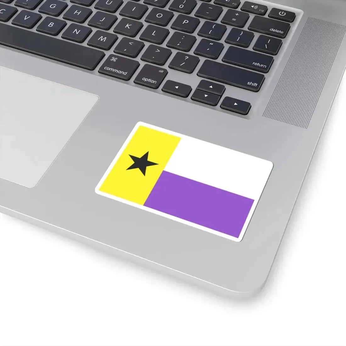 Nonbinary Texas flag (United States) STICKER Vinyl Kiss-Cut Decal - The Sticker Space