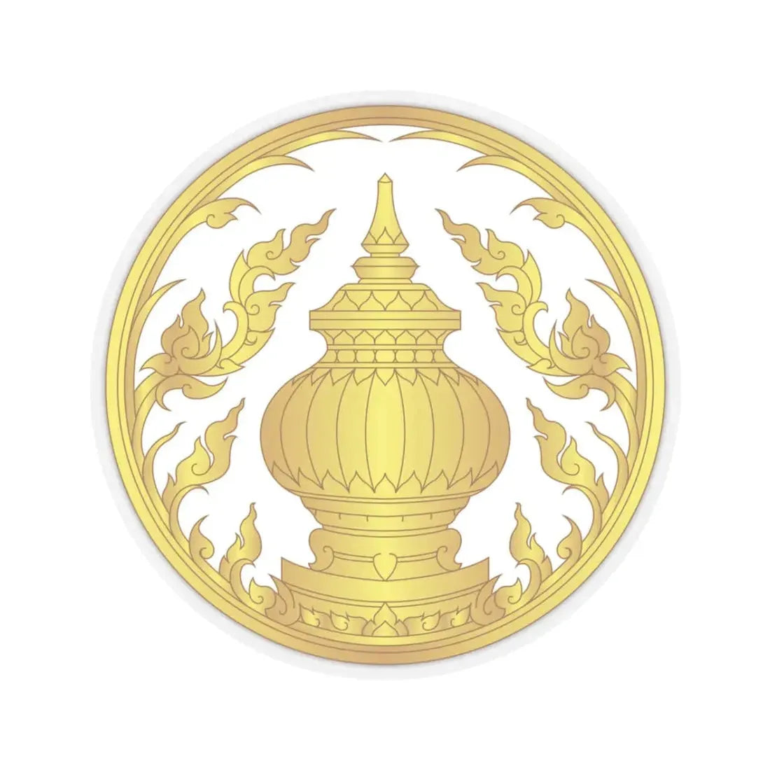 Nonthaburi Province Seal (Thailand) STICKER Vinyl Kiss-Cut Decal 3 Inch Transparent - The Sticker Space