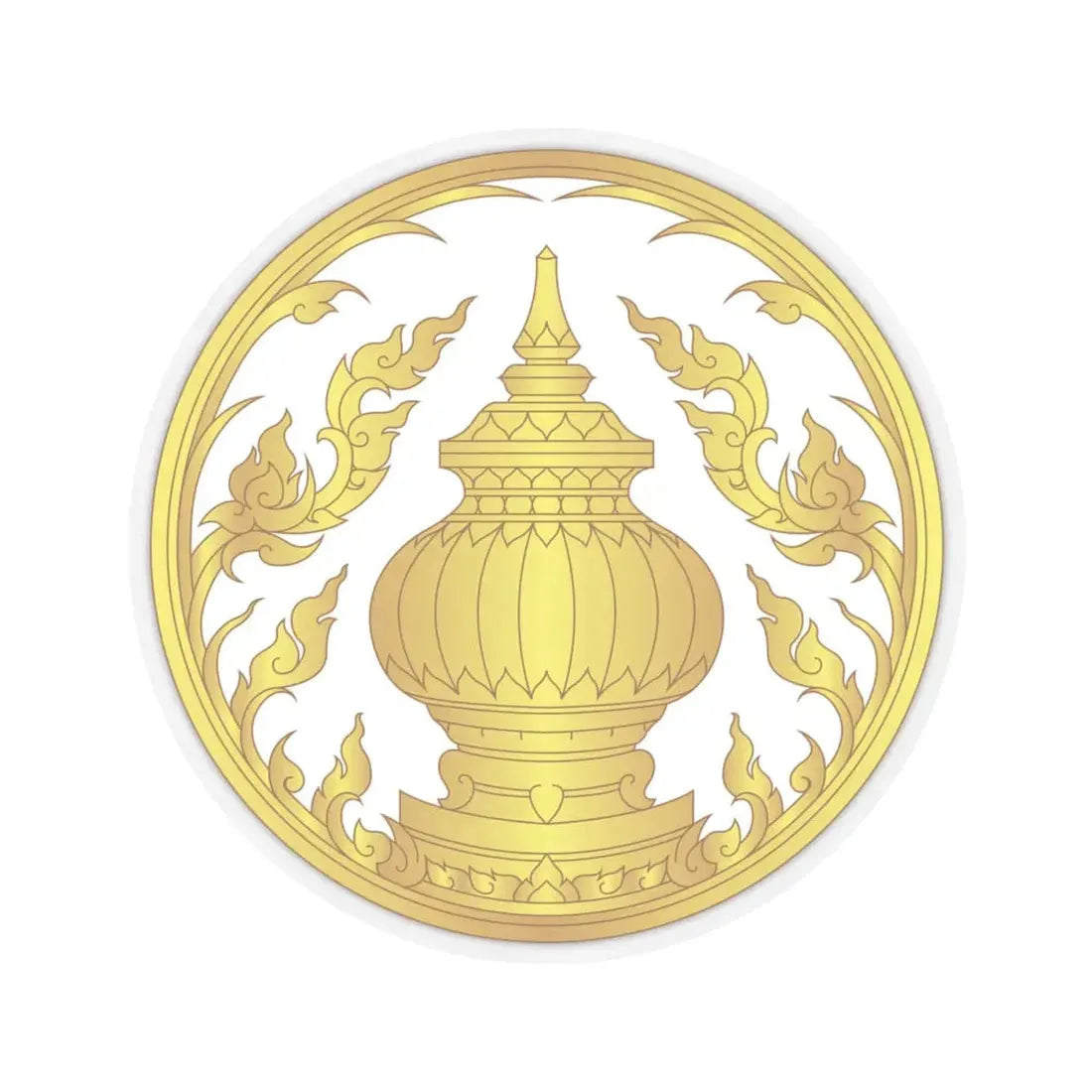 Nonthaburi Province Seal (Thailand) STICKER Vinyl Kiss-Cut Decal 4 Inch Transparent - The Sticker Space