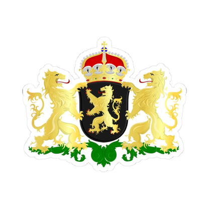 Noord-Brabant wapen (Netherlands) (Coat of Arms) STICKER Vinyl Kiss-Cut Decal 3 Inch White - The Sticker Space