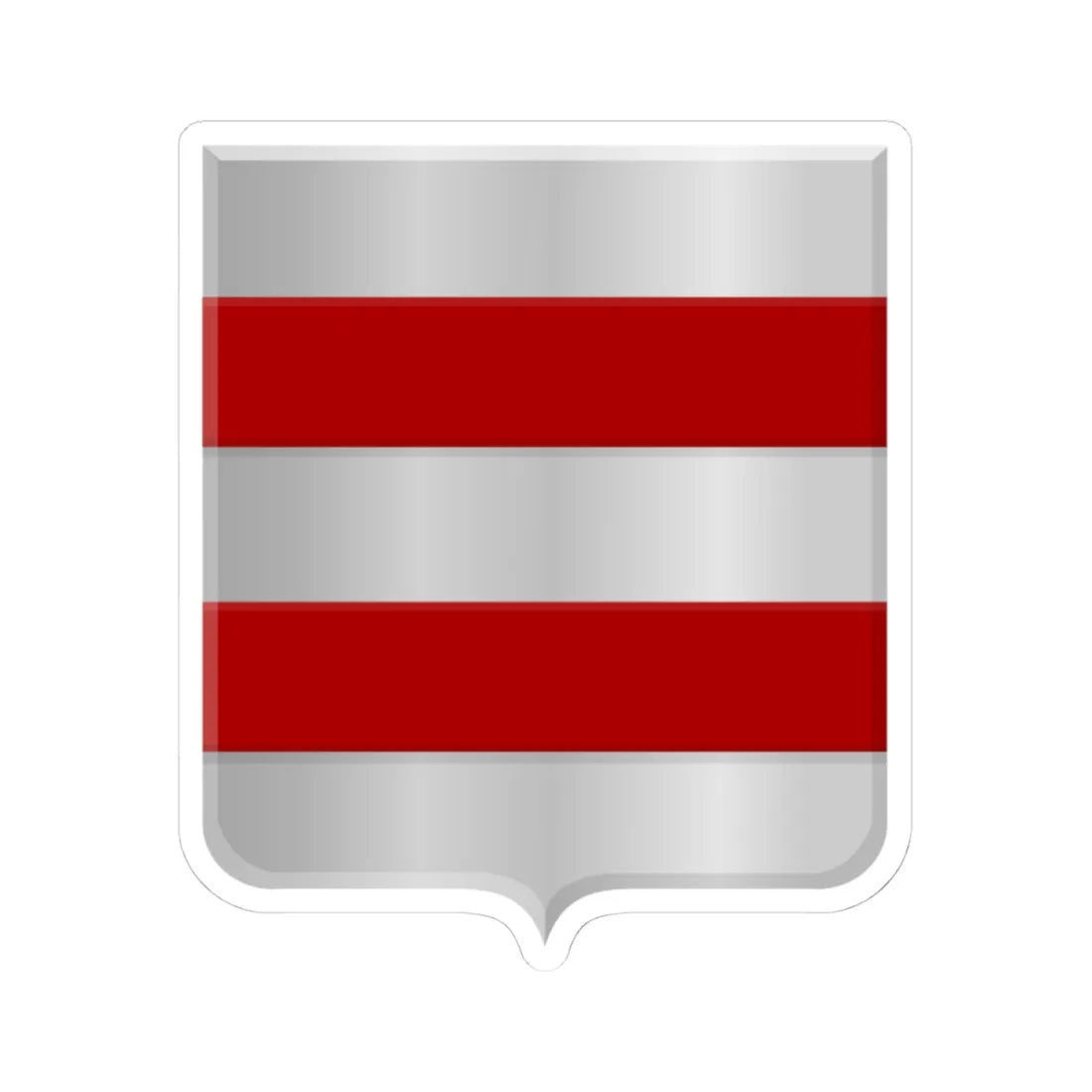 Noordeloos wapen (Netherlands) (Coat of Arms) STICKER Vinyl Kiss-Cut Decal 4 Inch White - The Sticker Space