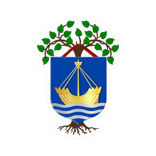 Noorder Koggenland wapen (Netherlands) (Coat of Arms) STICKER Vinyl Kiss-Cut Decal 2 Inch White - The Sticker Space