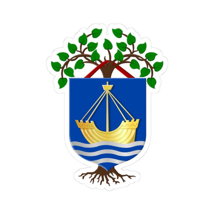 Noorder Koggenland wapen (Netherlands) (Coat of Arms) STICKER Vinyl Kiss-Cut Decal 3 Inch White - The Sticker Space