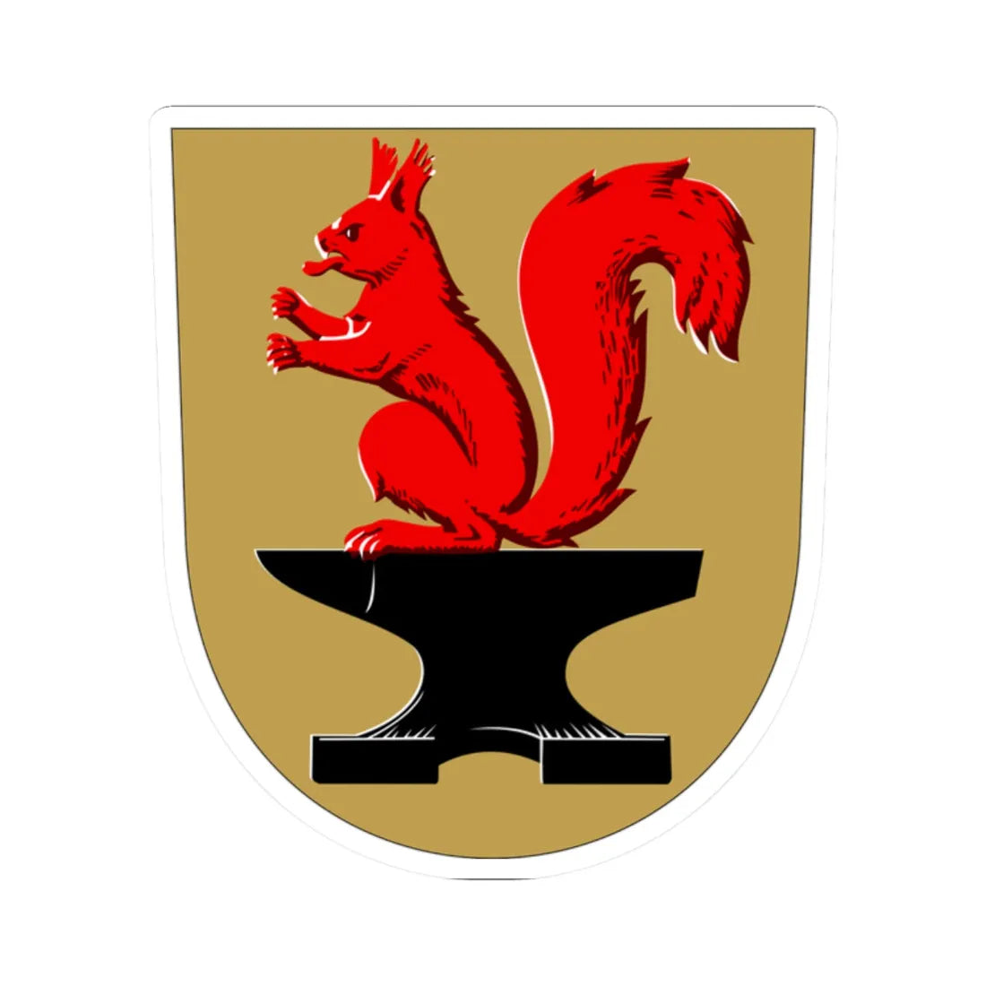 Noormarkku.vaakuna (Finland) (Coat of Arms) STICKER Vinyl Kiss-Cut Decal 2 Inch White - The Sticker Space