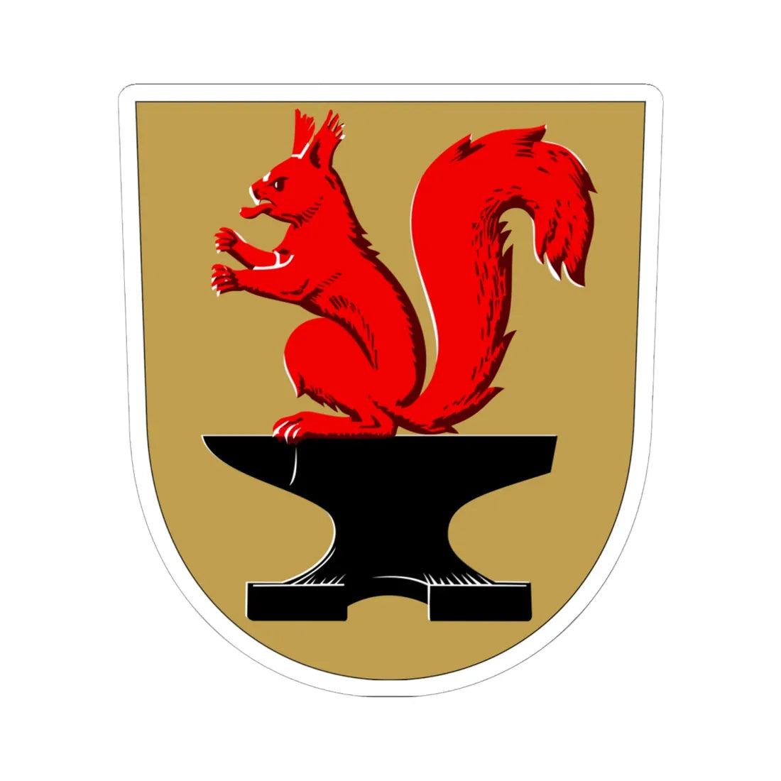 Noormarkku.vaakuna (Finland) (Coat of Arms) STICKER Vinyl Kiss-Cut Decal 6 Inch White - The Sticker Space