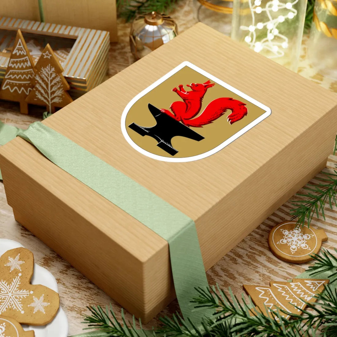 Noormarkku.vaakuna (Finland) (Coat of Arms) STICKER Vinyl Kiss-Cut Decal - The Sticker Space