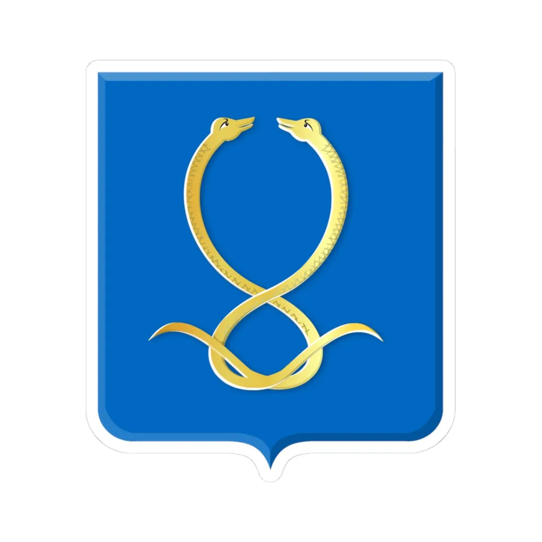 Nootdorp wapen (Netherlands) (Coat of Arms) STICKER Vinyl Kiss-Cut Decal 3 Inch White - The Sticker Space