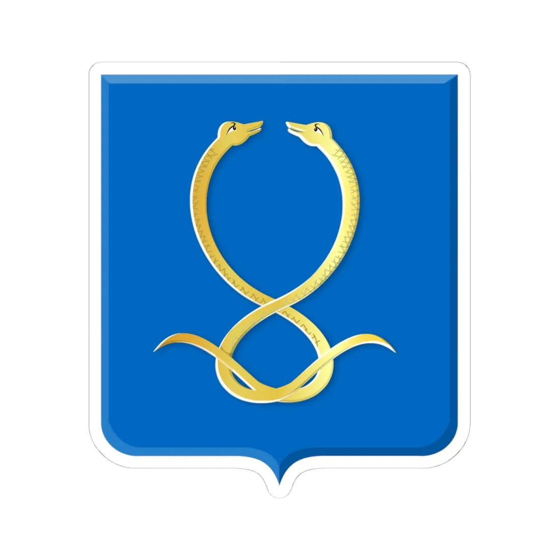 Nootdorp wapen (Netherlands) (Coat of Arms) STICKER Vinyl Kiss-Cut Decal 4 Inch White - The Sticker Space