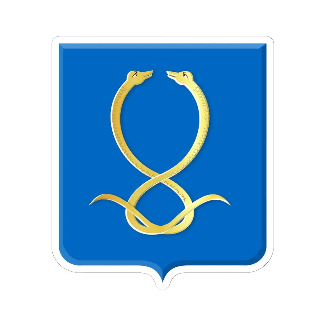 Nootdorp wapen (Netherlands) (Coat of Arms) STICKER Vinyl Kiss-Cut Decal 6 Inch White - The Sticker Space