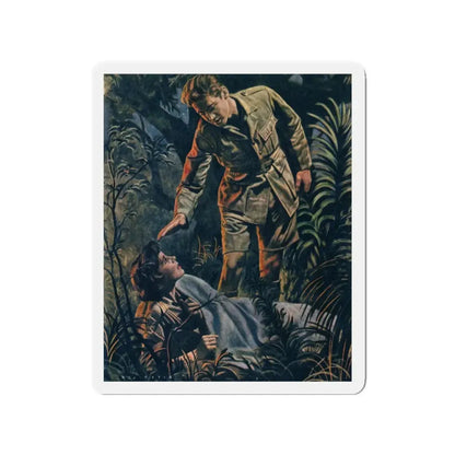 Nor Moon By Night by Joy Packer, Woman magazine, 1957 (Magazine Illustration) Refrigerator Magnet - The Sticker Space