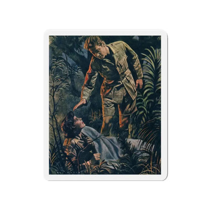 Nor Moon By Night by Joy Packer, Woman magazine, 1957 (Magazine Illustration) Refrigerator Magnet - The Sticker Space