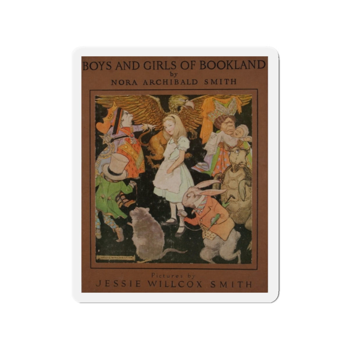 Nora Archibald Smith. Boys and Girls of Bookland. Philadelphia. David McKay, [1923] (Magazine Illustration) Refrigerator Magnet-2" x 2"-The Sticker Space