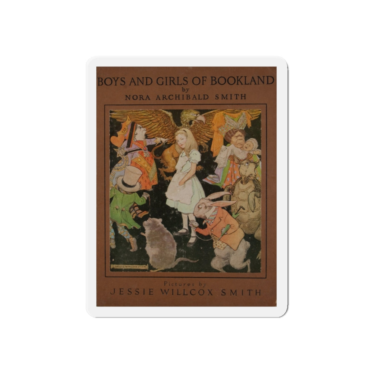 Nora Archibald Smith. Boys and Girls of Bookland. Philadelphia. David McKay, [1923] (Magazine Illustration) Refrigerator Magnet-6 × 6"-The Sticker Space