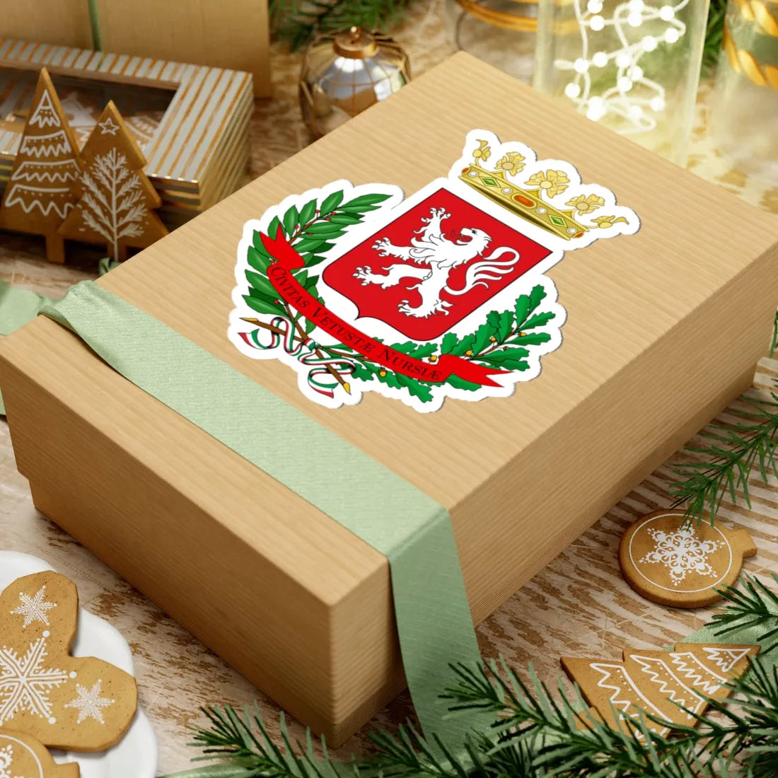 Norcia-Stemma (Italy) (Coat of Arms) STICKER Vinyl Kiss-Cut Decal - The Sticker Space