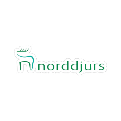 Norddjurs Kommune Logo (Denmark) (Coat of Arms) STICKER Vinyl Kiss-Cut Decal 4 Inch White - The Sticker Space