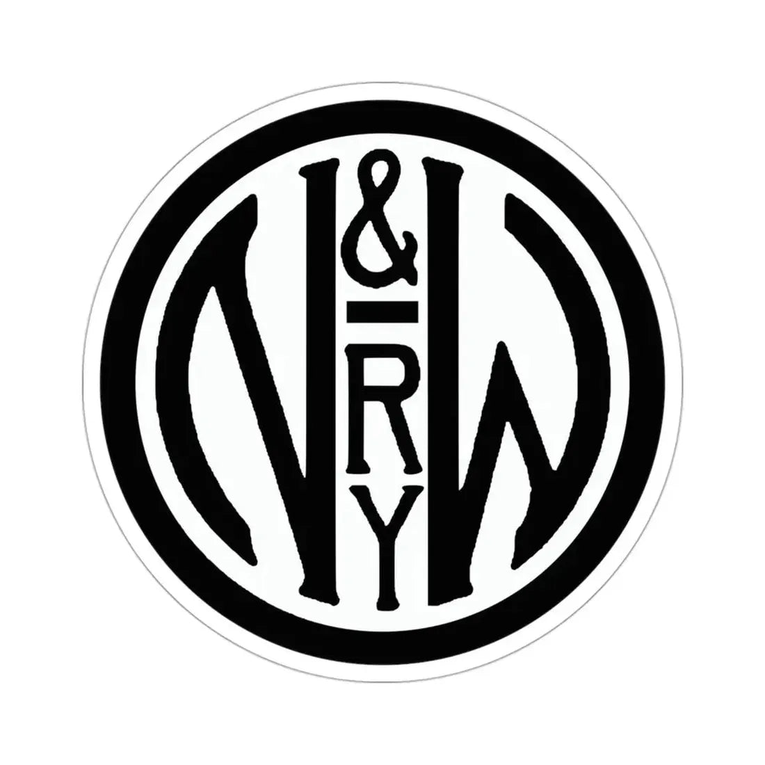 Norfolk and Western Railway STICKER Vinyl Die-Cut Decal 3 Inch - The Sticker Space