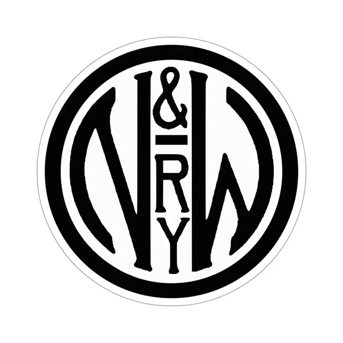 Norfolk and Western Railway STICKER Vinyl Die-Cut Decal 4 Inch - The Sticker Space