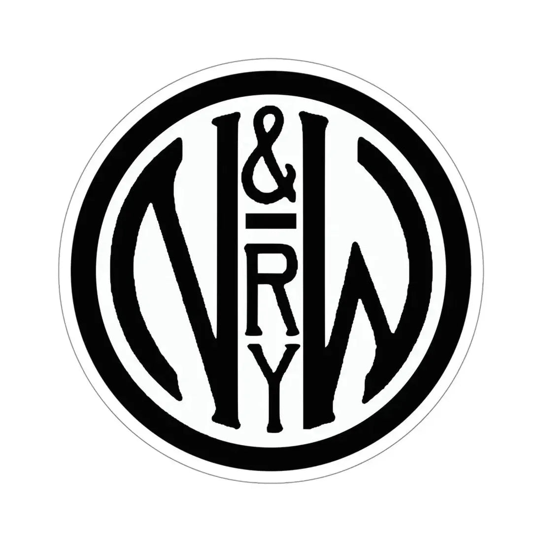 Norfolk and Western Railway STICKER Vinyl Die-Cut Decal 5 Inch - The Sticker Space