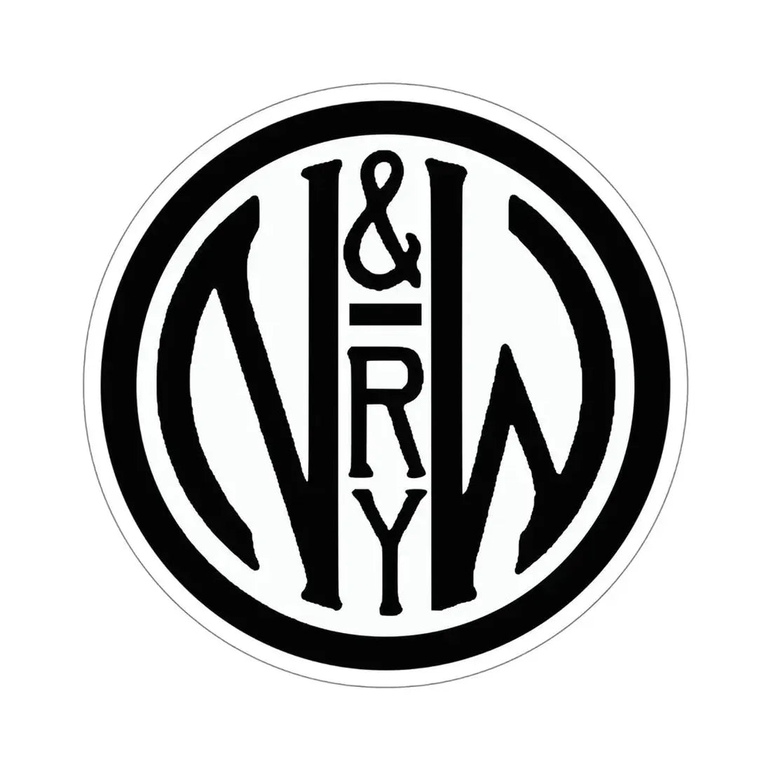 Norfolk and Western Railway STICKER Vinyl Die-Cut Decal 6 Inch - The Sticker Space
